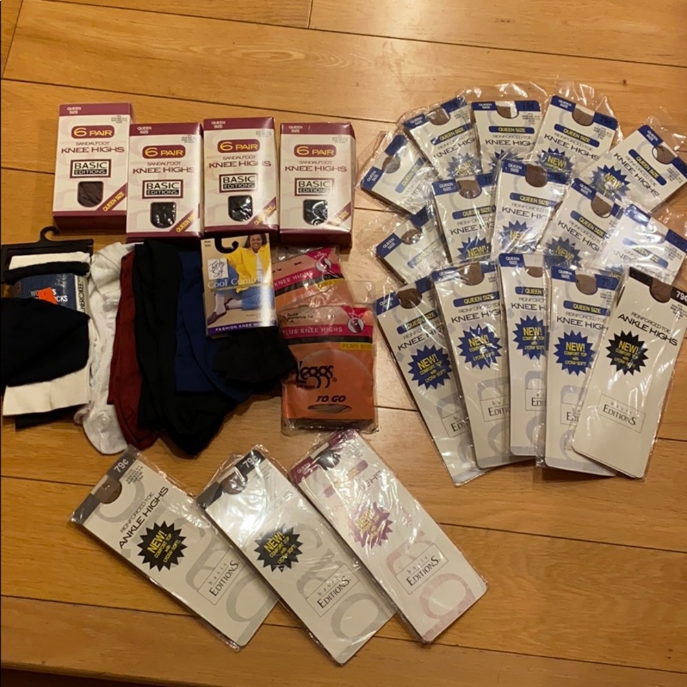 Assorted nylon socks